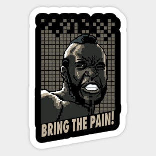 Clubber Lang Brings The Pain-16 Bit Sticker